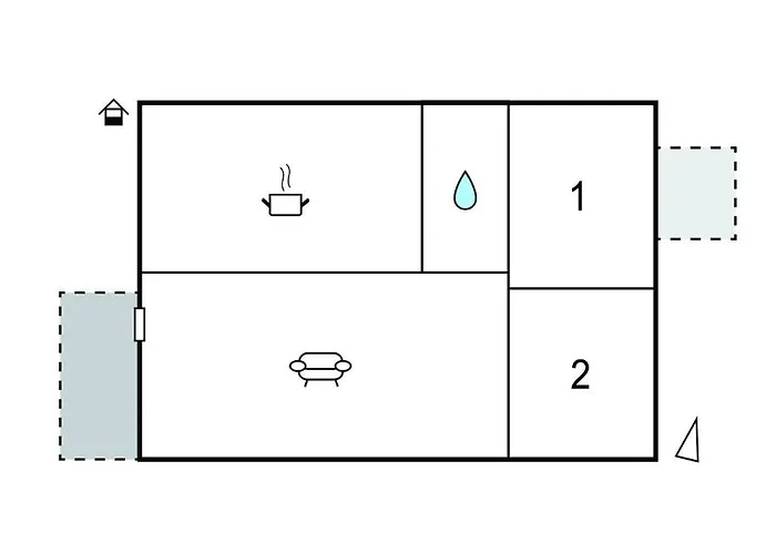 Дом отдыха 2 Bedroom Beautiful In
